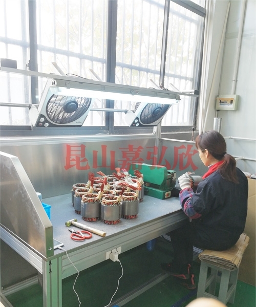 無錫電機(jī)定子線剝漆抽氣工作站